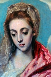 Detail Svaté rodiny se svatou Annou, c1590-1595 od El Greco