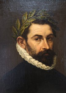 „Portrét básníka Alonso Ercilla y Zuniga“, c1576-c1578 od El Greco