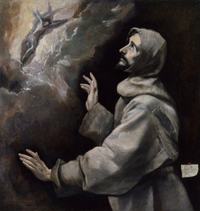 Svatý František přijímá stigmata od El Greco