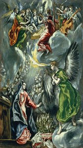 Anglicky: The Annunciation Zvěstování od El Greco
