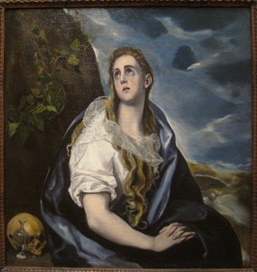 Španělština:  Magdalena penitente (El Greco, Worcester) Kajícná Magdaléna od El Greco