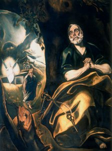 St Peters Tears, c1561-1614 od El Greco