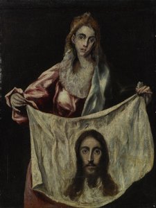 Svatá Veronika držící závoj od El Greco
