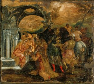 Klanění tří králů, 1565-1567 od El Greco