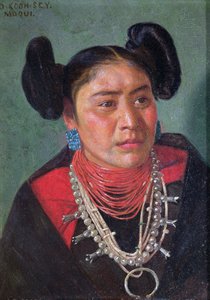 O-koon-sey (olej na dřevěné desce) od Elbridge Ayer Burbank