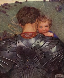 I když je lev v poli, beránka zase najdeš (barva litho) od Eleanor Fortescue Brickdale