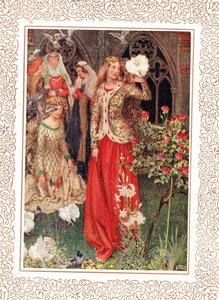 Guinevere a její dámy ve zlatých dnech, ilustrace z 