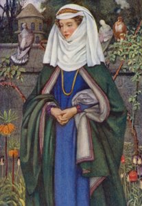 Ilustrace k Idylls of the King od Alfreda Lorda Tennysona (barevné lito) od Eleanor Fortescue Brickdale