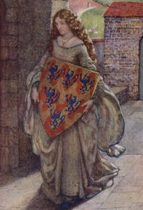 Ilustrace k Idylls of the King od Alfreda Lorda Tennysona (barevné lito) od Eleanor Fortescue Brickdale