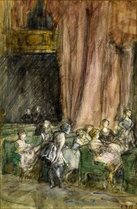 Zkoušky, cca 1912 (akvarel na papíře) od Eleanor Fortescue Brickdale
