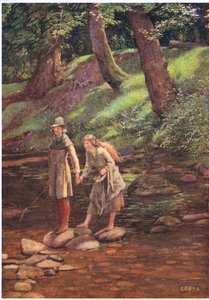 Rosalind a Celia (litho) od Eleanor Fortescue Brickdale