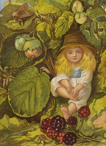 Ořechový keř (barva litho) od Eleanor Fortescue-Brickdale