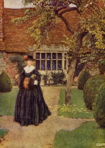 Když je moje Julia v hedvábí (barva lito) od Eleanor Fortescue Brickdale