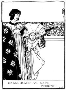 Counsel is Mine and Sound Prudence, 1898. od Eleanor Fortescue Brickdale