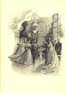 Alexandra Fyorodovna a Nicholas II během slavnostní recepce na francouzském velvyslanectví, 1899