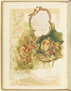 Program pro balet La Perle od Mariuse Petipy a Riccarda Driga, 1896.