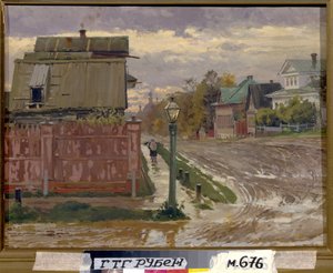 Ulice v Moskvě. (Ulice v Moskvě). Obraz Eleny Dmitryevny Polenové (1850-1898), olej na plátně. Ruské umění, konec 19. století. Státní Treťjakovská galerie, Moskva. od Elena Polenova