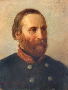 Portrét skutečného generála Giuseppe Garibaldiho