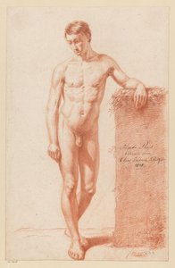 Stojící mužský akt, při pohledu zepředu (2. cena 1818) od Elias Friedrich Kruger