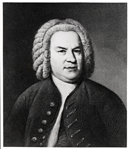 Portrét Johanna Sebastiana Bacha, německého skladatele