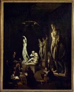 Licí místnost Královské akademie v Londýně v roce 1770 Obraz Eliase Martina