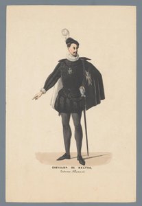 Chevalier De Malthe, německý kostým (název na předmětu)