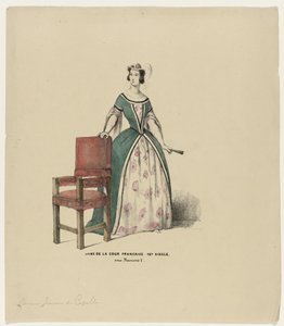 Paní francouzského dvora 16. století. pod Francois I (titul na předmětu)