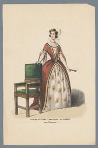 Paní francouzského dvora XVI. století. pod Francois I (titul na předmětu) od Elias Spanier