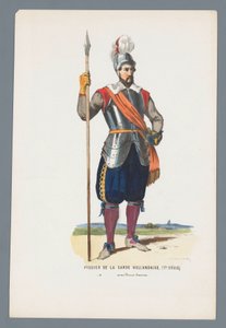 Pikeman nizozemské gardy. (17. století.) za prince Maurice (titul na předmětu)