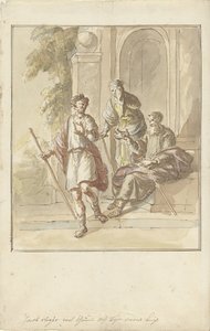 Jacob prchá ze svého rodičovského domu od Elias van Nijmegen