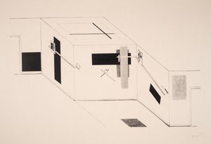 Nepojmenovaná od Eliezer Markowich Lissitzky
