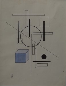 Kompozice, 1920 od Eliezer Markowich Lissitzky
