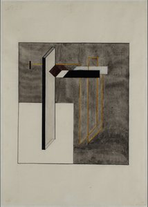 Proun 4B od Eliezer Markowich Lissitzky