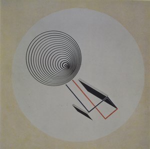 Proun 93. Plovoucí spirála, 1924 od Eliezer Markowich Lissitzky