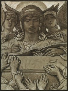 (Ilustrace k filmu Rubáiyát Omara Khayyáma) Nahrávající anděl od Elihu Vedder