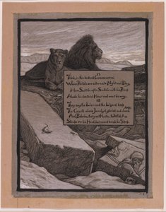 (Ilustrace k filmu Rubáiyát Omara Chajjáma) Dvory Jamshidu od Elihu Vedder