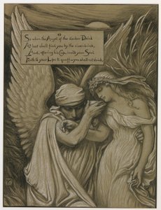 (Ilustrace k filmu Rubáiyát Omara Khayyáma) Pohár smrti od Elihu Vedder