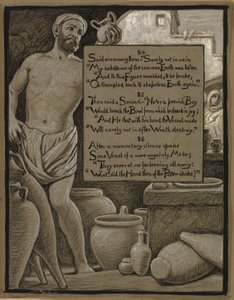 (Ilustrace k filmu Rubáiyát Omara Khayyáma) The Ungainly Pot (Nešťastný hrnec) od Elihu Vedder