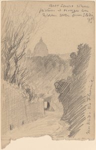 Arco Oscuro - Přes Via Fiaminia, c. 1890. od Elihu Vedder
