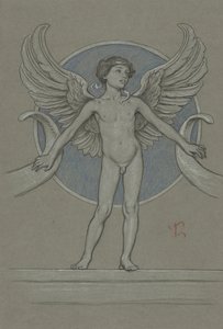 Chlapec s křídly + Roh hojnosti od Elihu Vedder