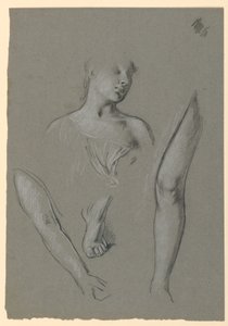 Podrobnosti o figurálních studiích od Elihu Vedder