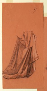 Kresba, Draperie (studie k olejomalbě "Svatební průvod" nebo "Tanec", 1872-79 od Elihu Vedder