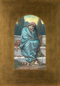 Múza tragédie od Elihu Vedder