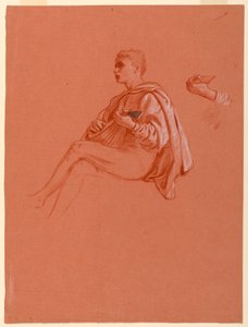 Studie na "Florentinský piknik" od Elihu Vedder