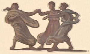 Studie pro koupání řeckých dívek, c. 1872. od Elihu Vedder