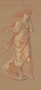 Studie pro koupání řeckých dívek [recto], c. 1872. od Elihu Vedder