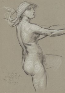 Studie pro osudy shromažďující se ve hvězdách, 1884-1887. od Elihu Vedder