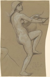 Studie pro The Fates Gathering in the Stars, c. 1884-1887.