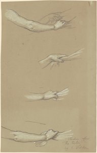 Studie pro The Fates Gathering in the Stars, c. 1884-1887. od Elihu Vedder