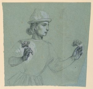 Studie na "Svatební průvod" od Elihu Vedder